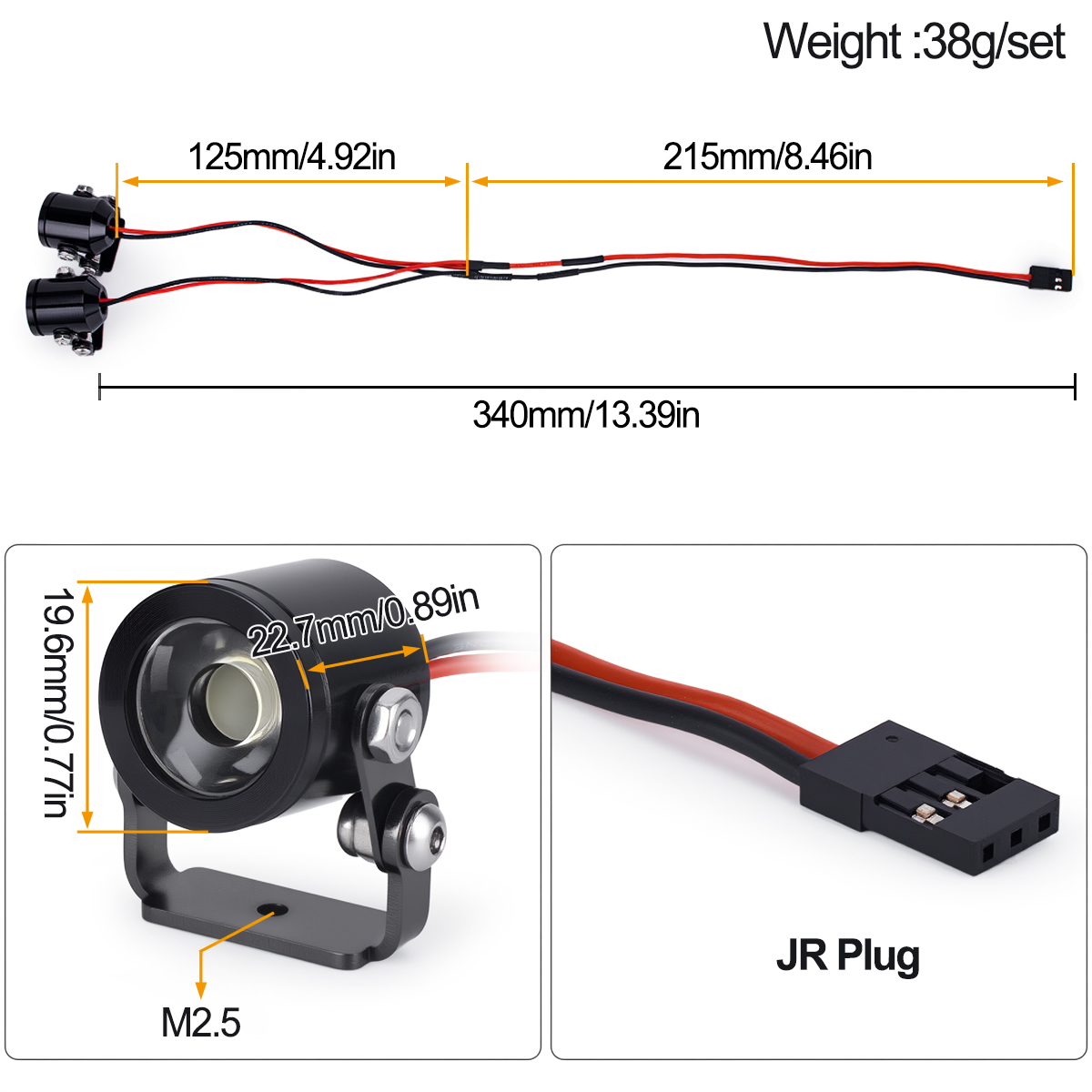 Luz LED para Coche RC, Faro De - Metal Photo Panel reseña y precio