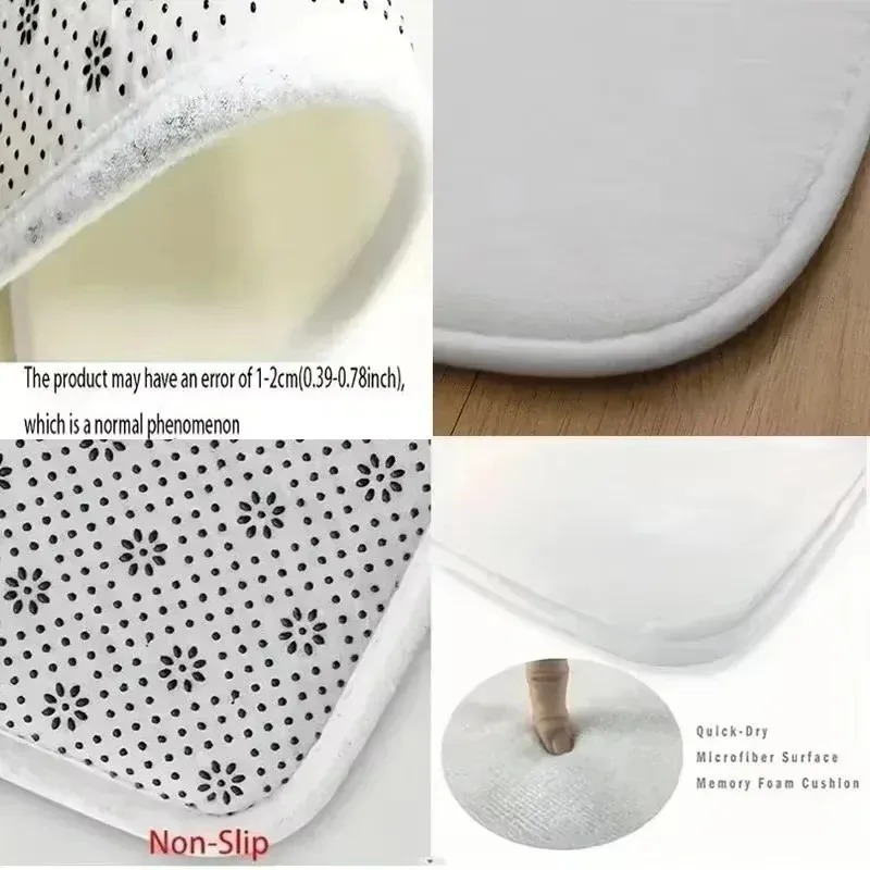Tapete de Baño Antideslizante  - Puzzle Blank White reseña y precio